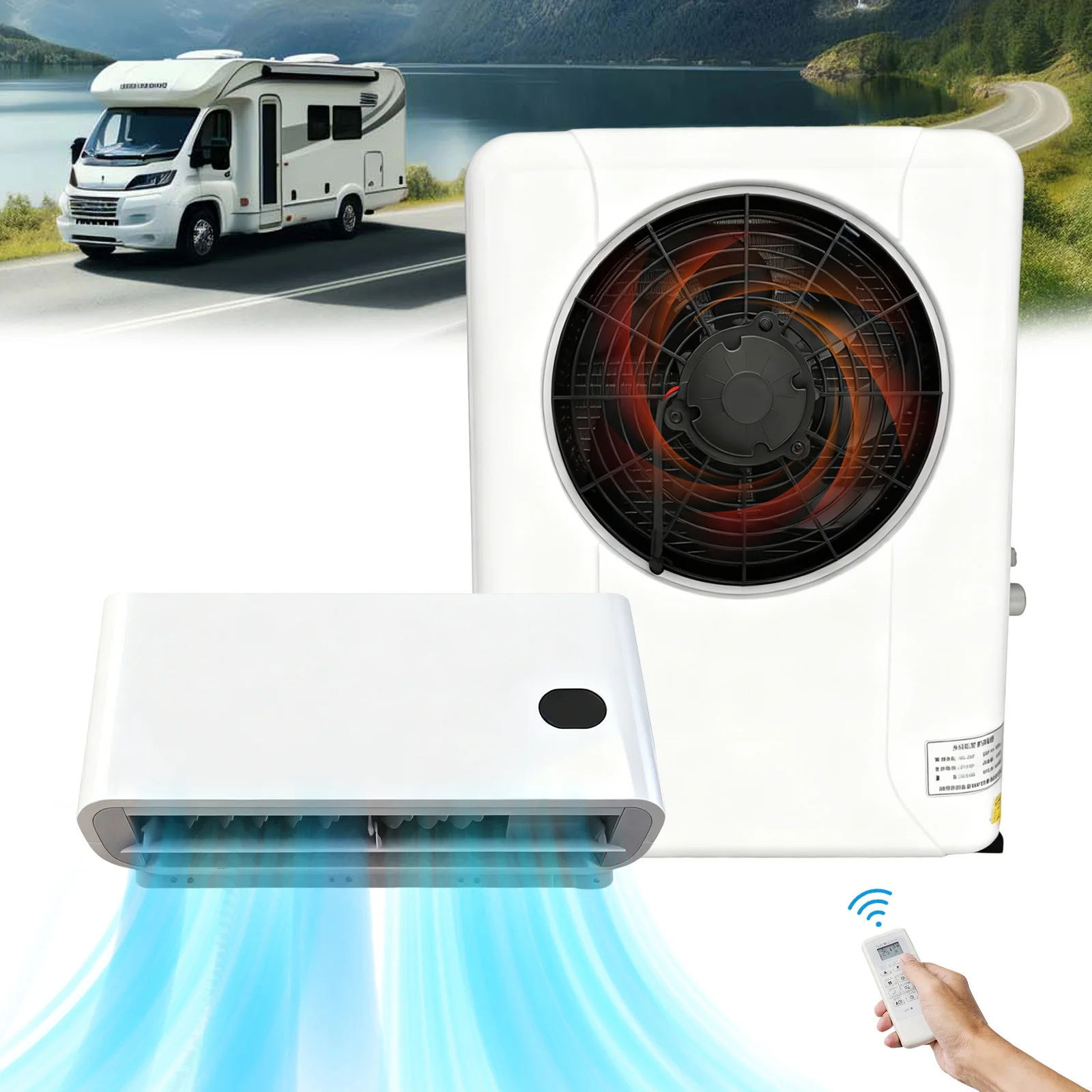 

Treeligo 10500BTU Автомобильный электрический парковочный кондиционер 12 В 24 В Холодильный грузовик RV Караван Кемпер Ван Разделенный кондиционер