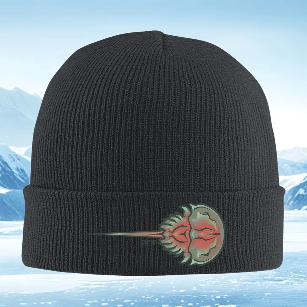 2026 Abstract creature shape pointy tail design Men Women Unisex Knitted Hat Beanie Pullover Cap Winter Thermal Warm Christmas O