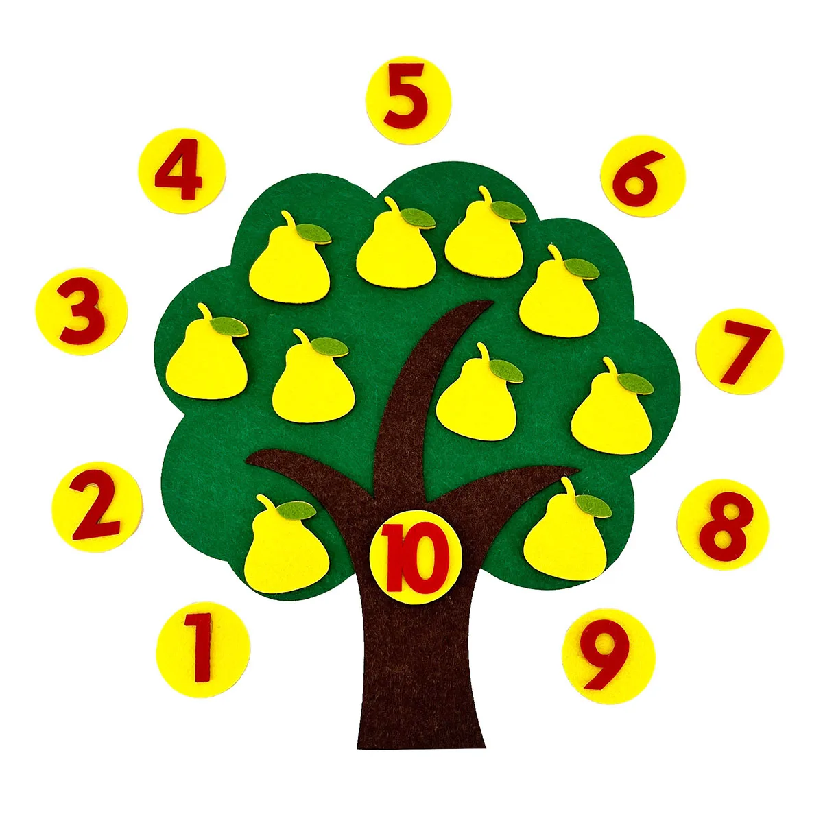 

Детские математические игрушки, учебные пособия, груша, яблоко, деревья, цифры, игра-головоломка, обучающая развивающая игрушка для детей