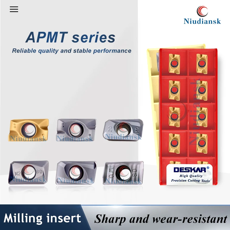 Centro de mecanizado de torno CNC APMT1604PDER-APMT160430PDER H2/M2/QM/XM/GW LF6018 LF6028 APMT Series herramienta de corte de piezas de hoja de fresado