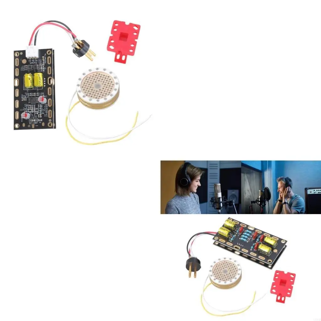 2 قطعة/المجموعة كبيرة الحجاب الحاجز Mic خرطوشة النوى 34 مللي متر ميكروفون النوى مكثف Mic لاقط الصوت رئيس مع لوحة دوائر كهربائية