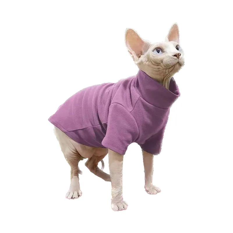 Sphynx Cat Clothing for Small Dogs Cats Turtleneck Coat Puppy Outfits Kitten Apprael French Bulldog Chihuahua Poodle Costumes