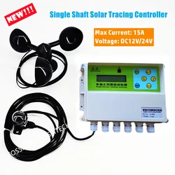 New Single Shaft Solar Automatic Tracking Controller Single Axis Sunshine Tracing Controller Wireless Slant Sun Tracker System