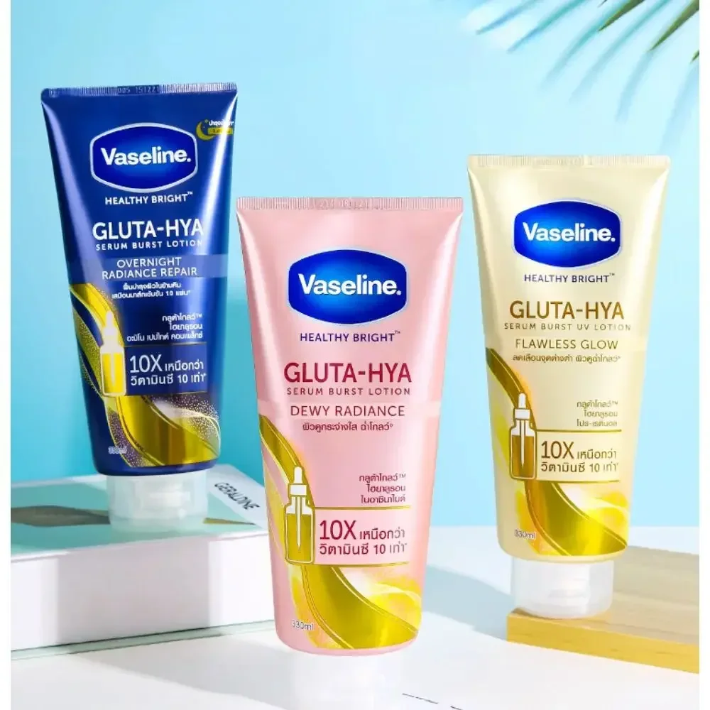 Vaseline Nacht aufhellung Körper lotion 300ml Körper creme Rose Nicotinamid feuchtigkeit spendende Aufhellung Ausstrahlung Reparatur Körperpflege