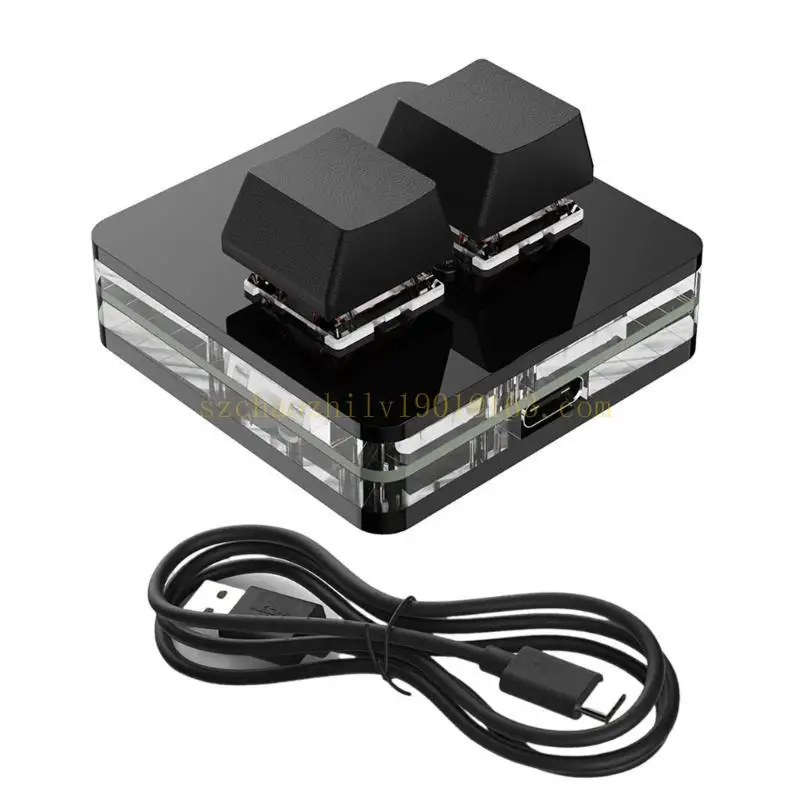 62KA لوحة مفاتيح ألعاب خفيفة الوزن بمفتاحين، لوحة مفاتيح ميكانيكية USB C مع لون لألعاب الإيقاع والإنتاجية