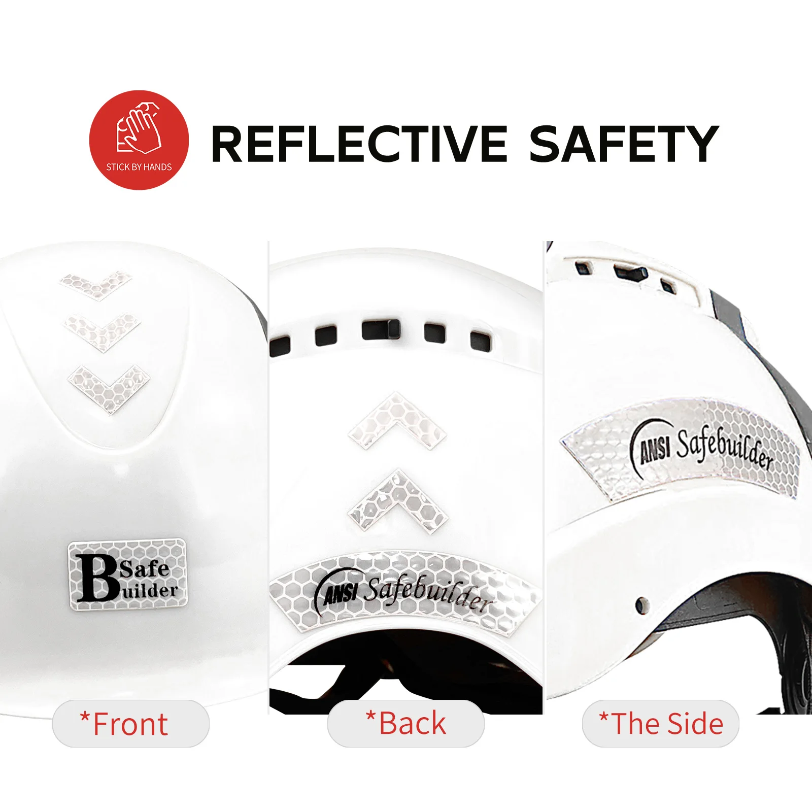 خوذة أمان CE قابلة للتعديل بفتحات تهوية متعددة الاتجاهات ABS البناء قبعة صلبة مهندس قبعة العمل الصناعية ANSI #4