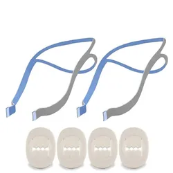 4 PCS Adjustment Clips And 2PCS Headband For Resmed AirFit P10 Nasal Pillow CPAP Mask Headgear