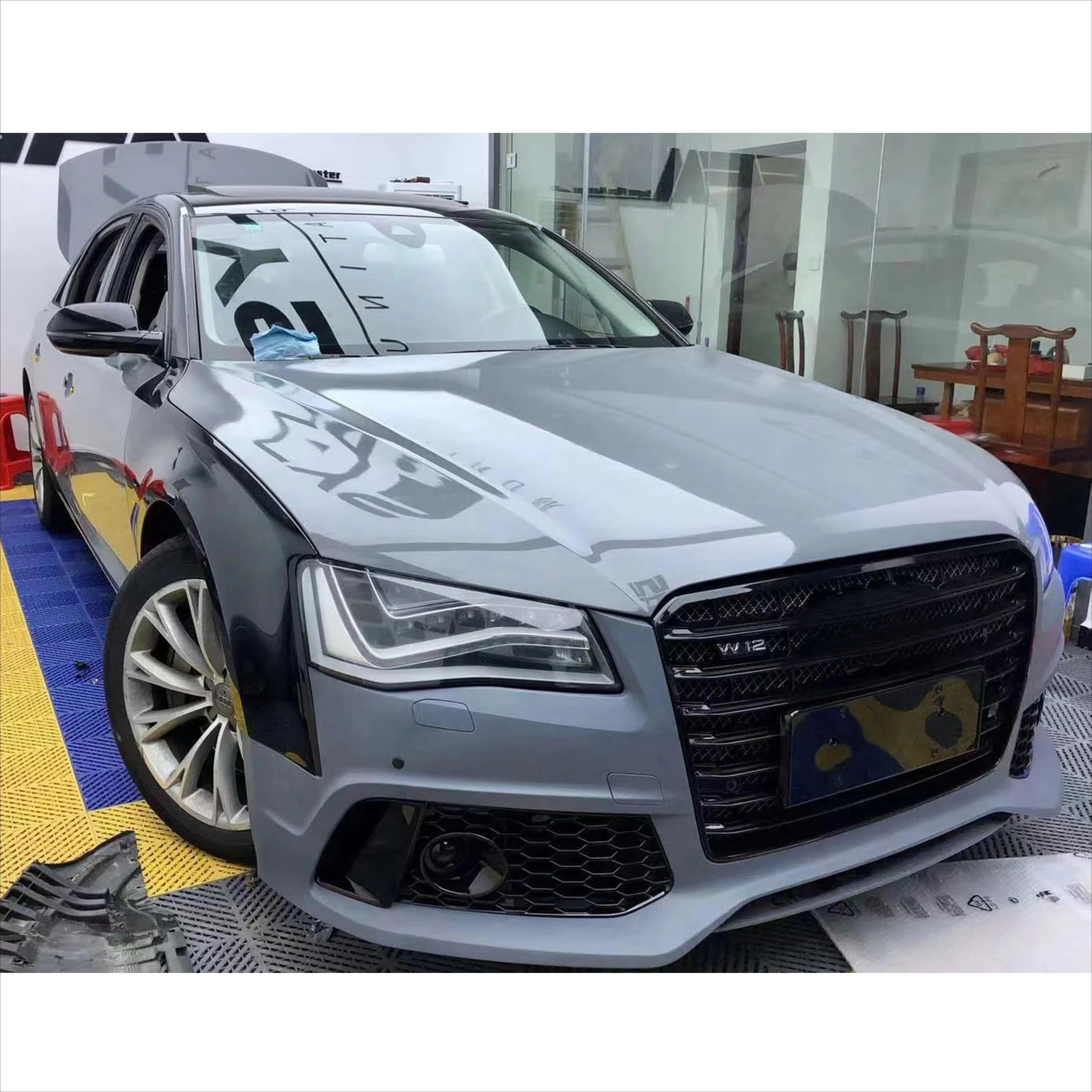 Car Body Kits for Audi A8 D4 D4.5 2011-2018 Year Facelift to RS8 Model with Bumpers Grilles