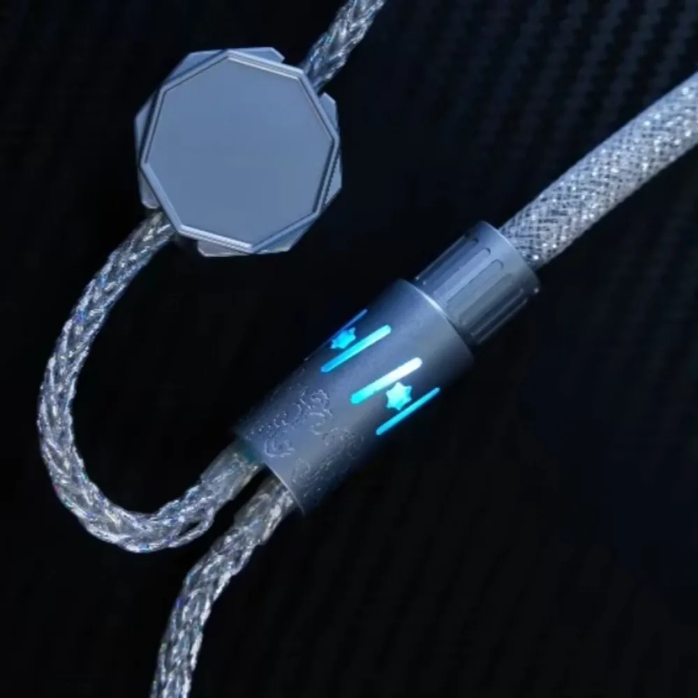 Huahuo E-Sports Pro 1 to 2 Aviation Plug Keyboard Cable Anti-Interference 8K Polling Rate Magnetic Keyboard PC Accessories Gifts