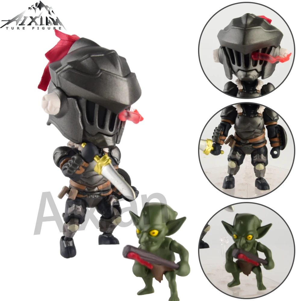 Aixlan#1042 Goblin Slayer Figure 10CM Cute Edition Goblin Slayer PVC Action Figure Amine Toy Gift Collectible Figurine