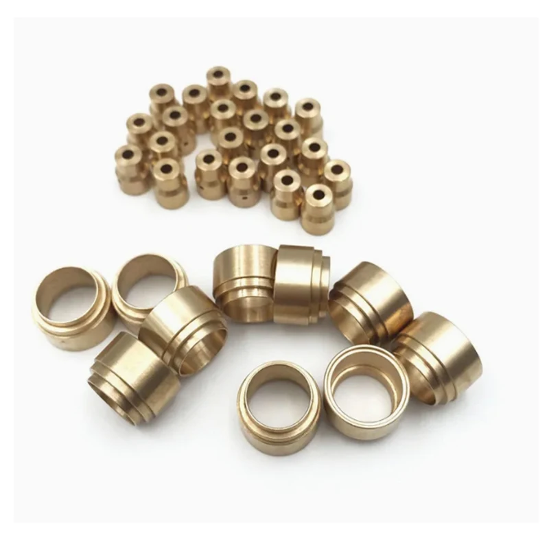 CNC machined precision brass wear-resistant and corrosion-resistant shaft sleeve