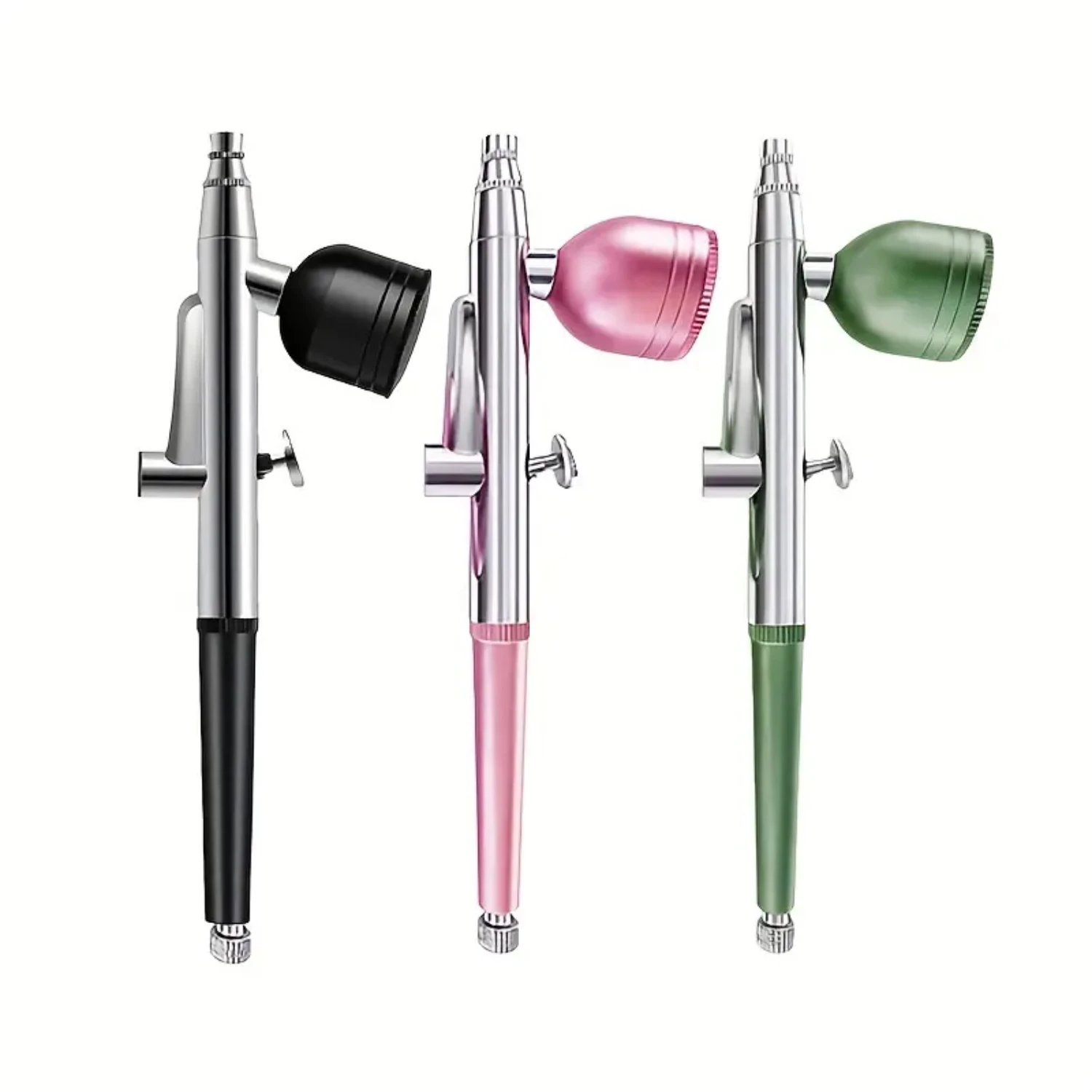 Versatile 0.3mm Beautiful Single Action Airbrush Kit for Nail Art and Tattoos | Complete Set with Spray Gun, Inkjet, and Car Rep