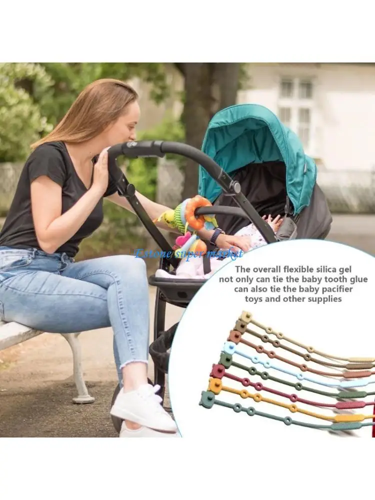 090B Pacifier Holder for Newborns Pacifier Strap Teether Pacifier Chain Baby Supply