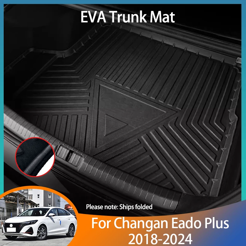 For Changan Eado Plus 2018~2024 Accessories Waterproof Cargo Tray Storage Pads Protective Cover Cargo Liner Covers Anti-scratch