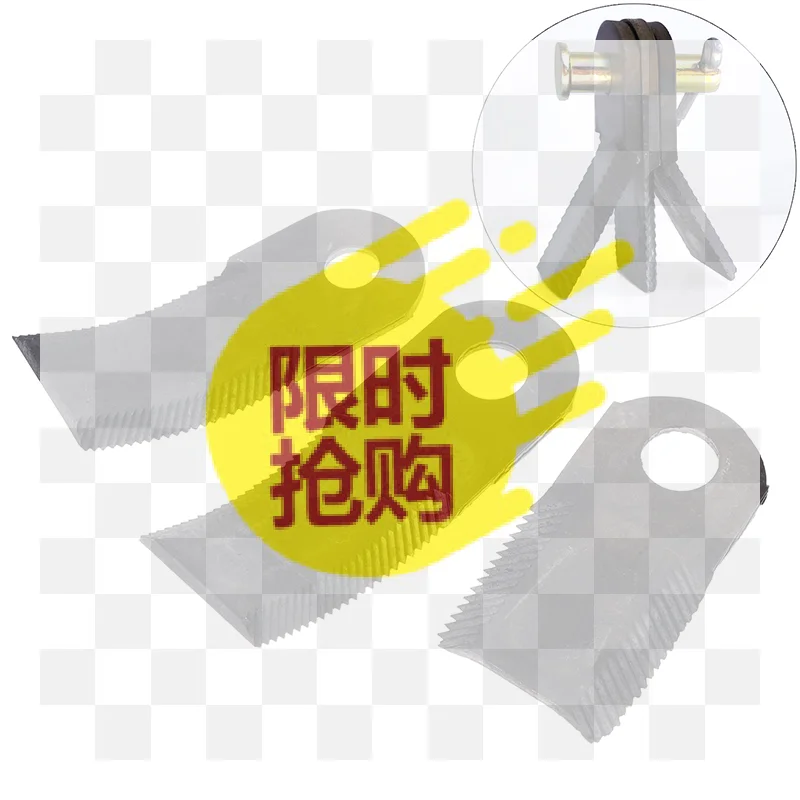 【BA】Straw Returning Machine Grass Shredder Serrated Knife Hammer Cart-type Lawn Mower Blade Accessories