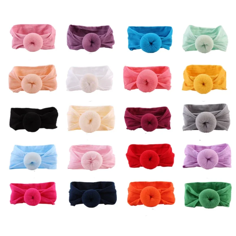

Baby Girl Headband Infant Hair Accessories Soft Newborn Headwear Round Elastic Gift Toddler Bandage Ribbon Headwrap Hair Band