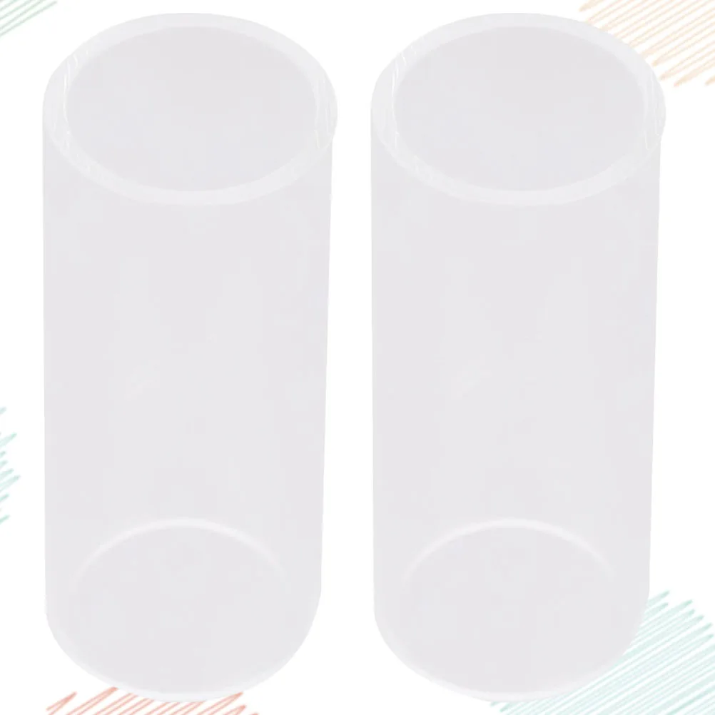 

2 PCS Guitar Finger Cots Slides for Accessories Slider Rail Glass Bottlleneck Bottleneck