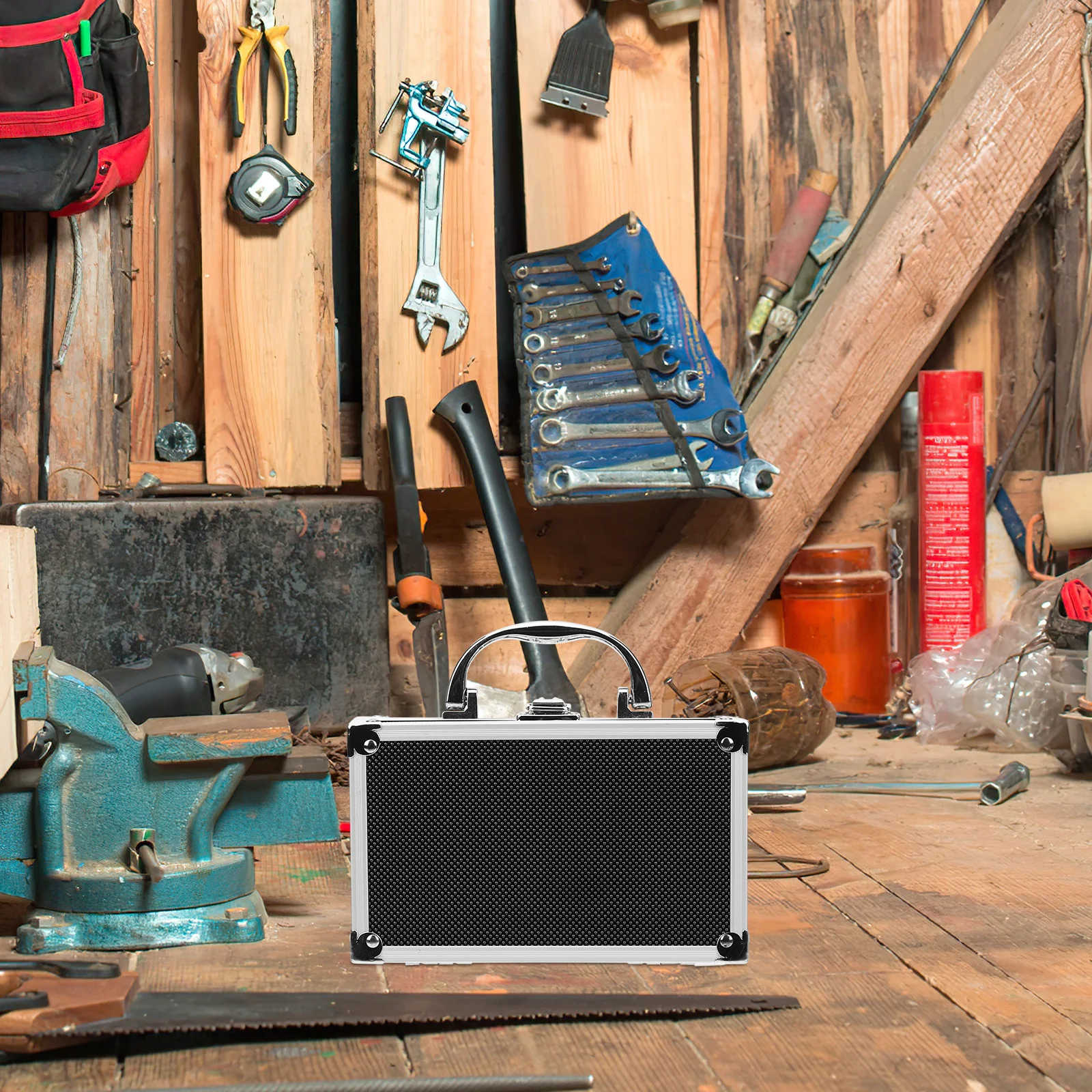 

Aluminium Alloy Tool Box Portable Handle Organizer Large Capacity Multi-Purpose Tool Storage Box Indoor Gardening Tools