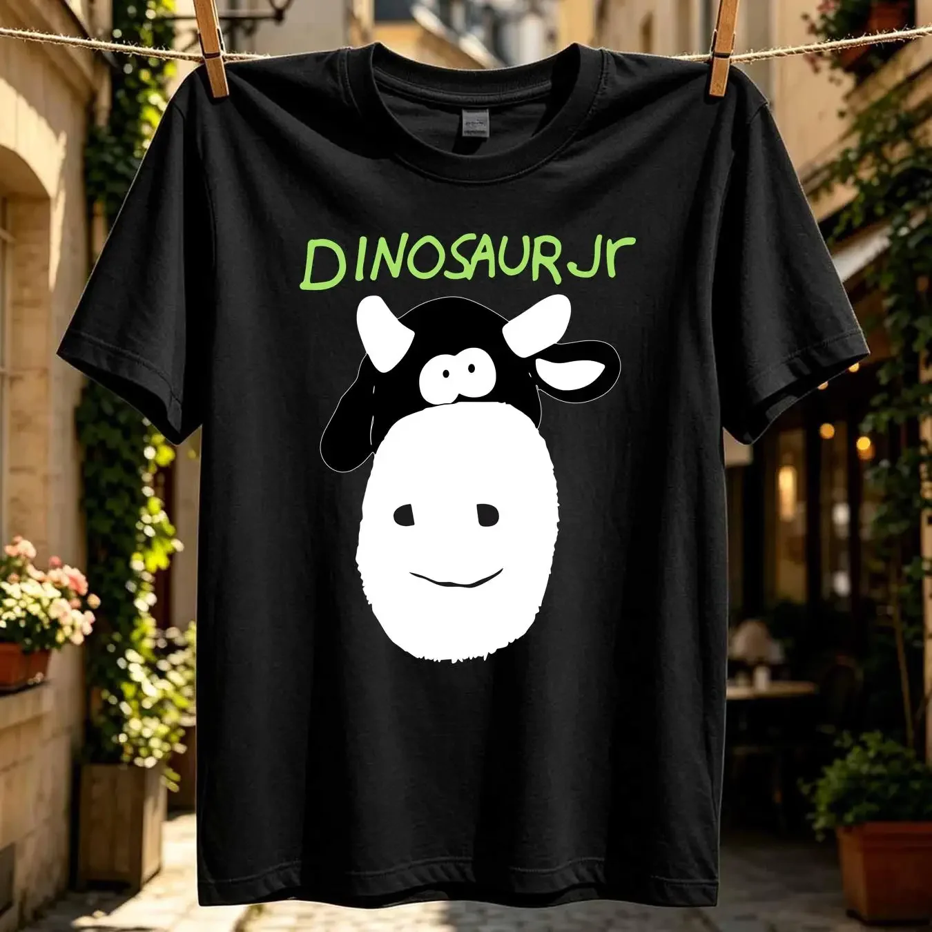 washed T Shirt Dinosaur Jr Cow Men Purple Cotton All Sizes S 5XL Fan Q866 long or short sleeves vintage Washed streetwear Soft