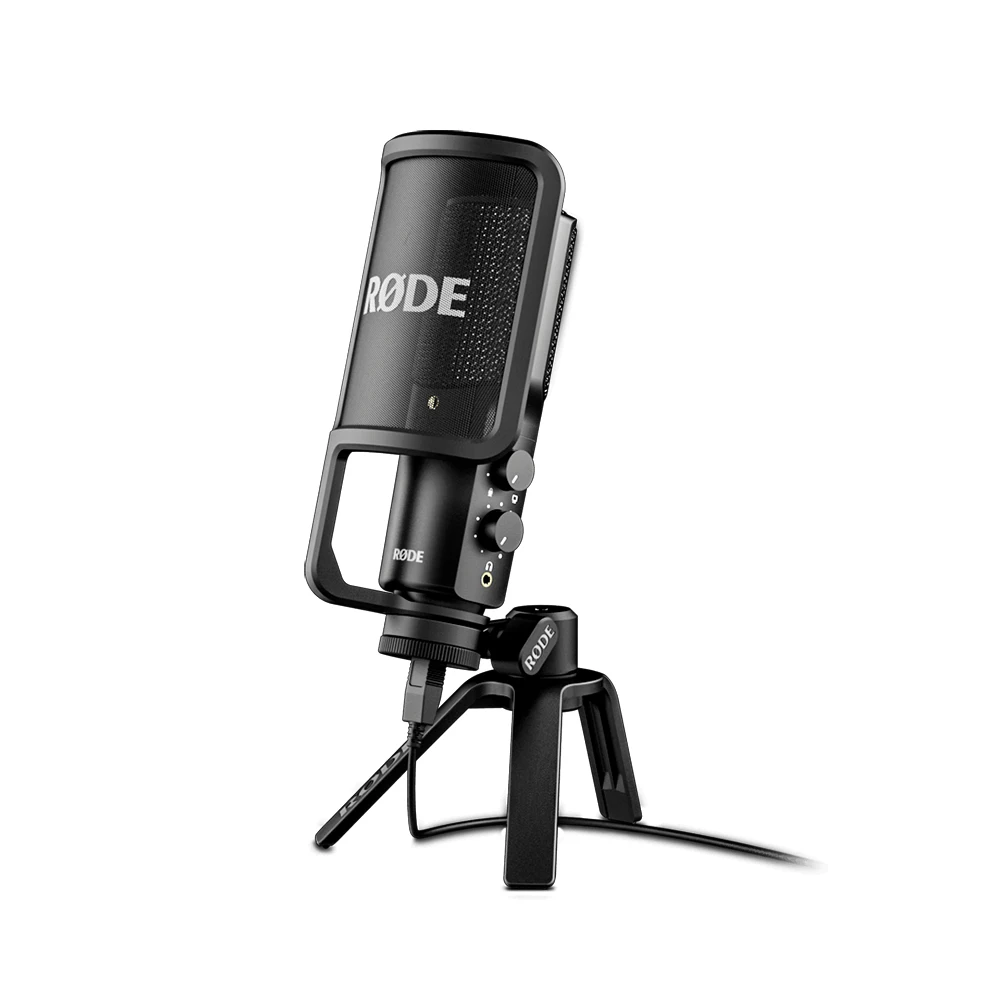 RODE NT-USB+ Microphone Condenser Metal USB Dubbing K Song Live Gaming 3.5mm/USB Condenser Diaphragm Capsule Studio Microphone