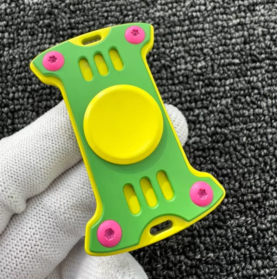 Used EDC CooYoo Hammer fidget spinner metal decompression toy