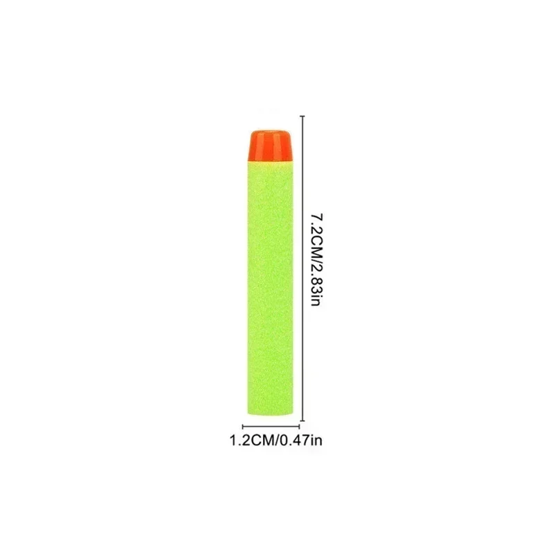 Groene Effen Ronde Kop Kogels 7.2 Cm Voor Speelgoed Pistool N-Strike Elite Serie Blasters Schuim Eva Refill darts Kinderen Speelgoed Guns Accessoires