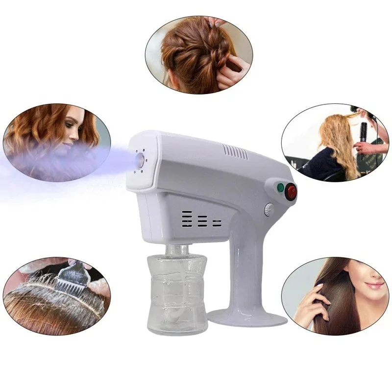 

Household nano steam gun hair care nano hydration sprayer hot dyeing care blue mist machine spray steamer trigger