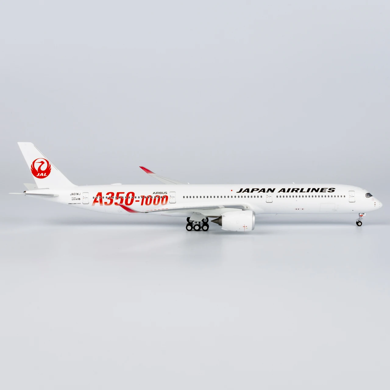 57012 Legierung Sammlerflugzeug Geschenk NG Modell 1:400 Japan Airlines JAL Airbus A350-1000 Druckguss-Flugzeug Jet-Modell JA01WJ