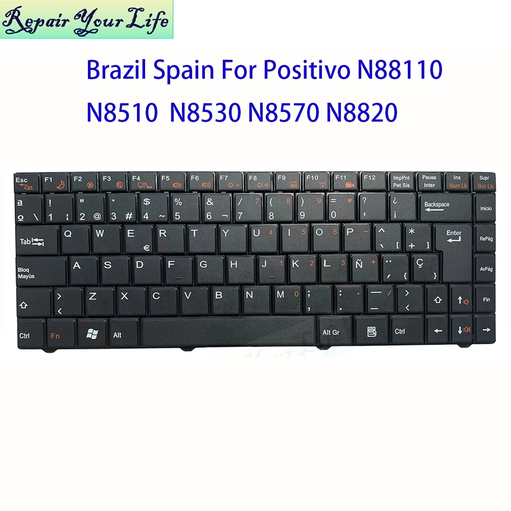 Spanish Brazilian Keyboard For Positivo Premium N8110 N8510 N8930 N8530 N8570 N8820 Spain Notebook Teclado K470A 82B382-FP910