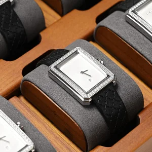 Oirlv 10 Grid Kotak Jam Tangan Kotak Perhiasan Kayu Kotak Organizer Jam Tangan Mekanis Pria Wanita Kotak Penyimpanan Jam Tangan Kotak Display 12 etalase kayu penjualan terbaik - №
