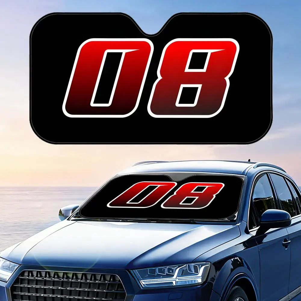 

Race Car Number Sun Visor Reusable Aluminum Foil Windshield UV Protection Heat Insulation Cover Sun Visor Shade