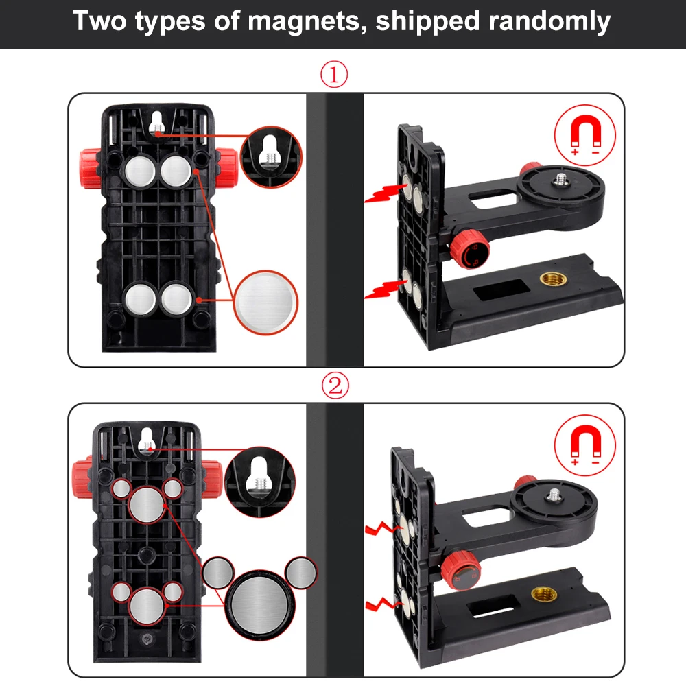 FIRECORE 360° L-Magnetic Adjustable Bracket For Laser Level For Ceiling Grid Applications (FLM80A)