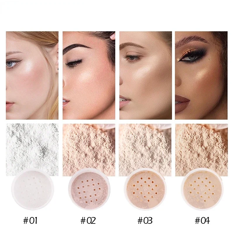 Makeup Sunscreen Loose Powder Oil-control Face Setting Powder Matte Finish Powder Fixed Makeup Brighten Foundation Base Cosmetic