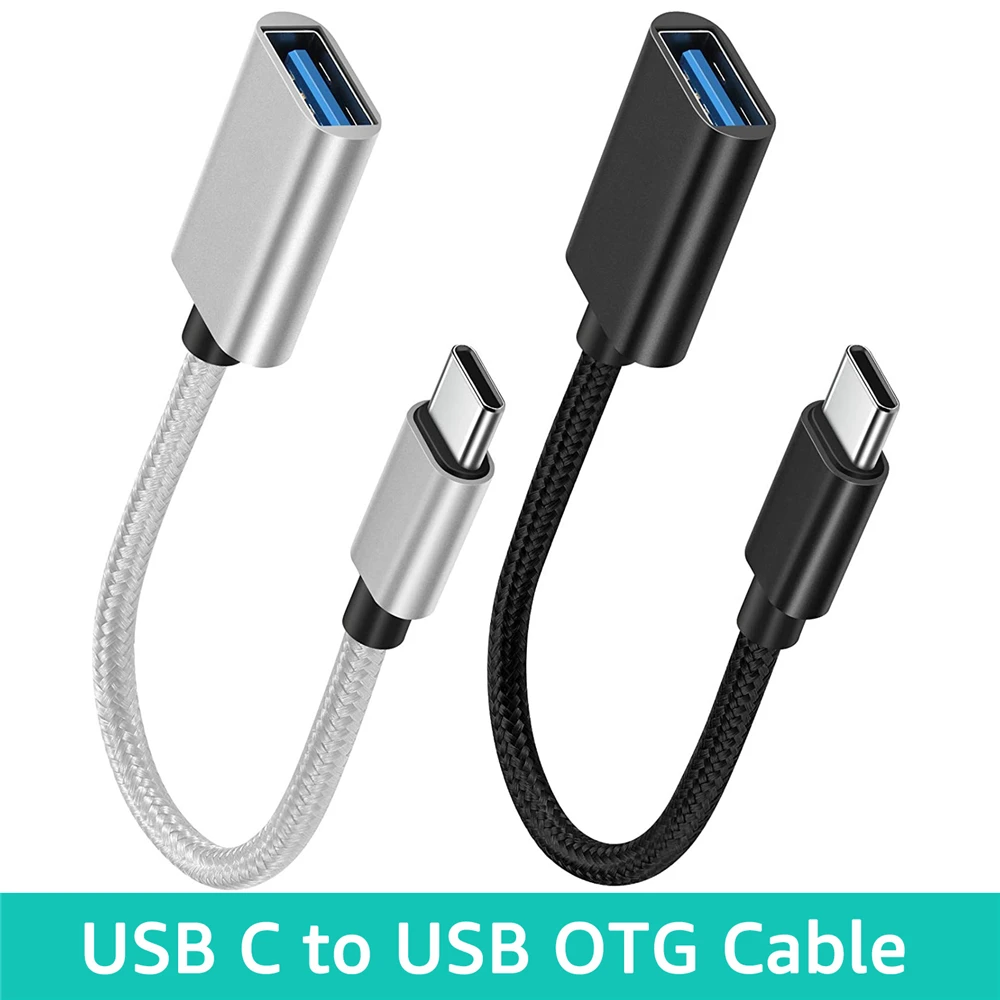 2pcs OTG Cable TYPE-C to USB Female Adapter Cable for Samsung Macbook Huawei Xiaomi Realme POCO USB Adapter Cable Type C Cable