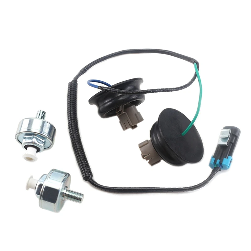 1Set Knock Sensor With Wiring Harness For Chevrolet Silverado GMC Sierra 10456603,12589867 & 12601822 Accessories