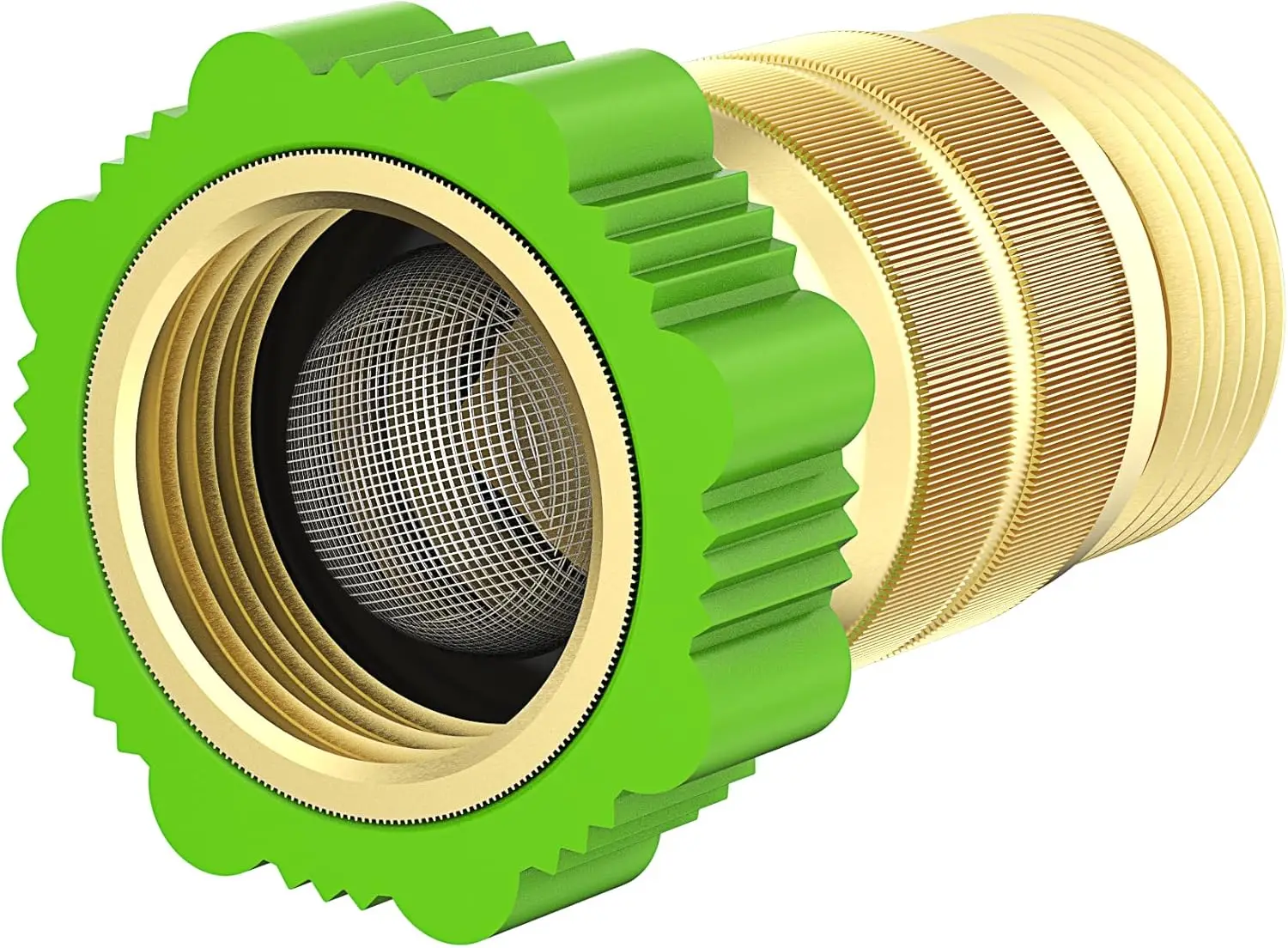 

RV Water Pressure Regulator 40-50 PSI, Brass Free-Lead 3/4 Inch Hose Water Pressure Reducer for Camper, Trailer, RV Plumbing
