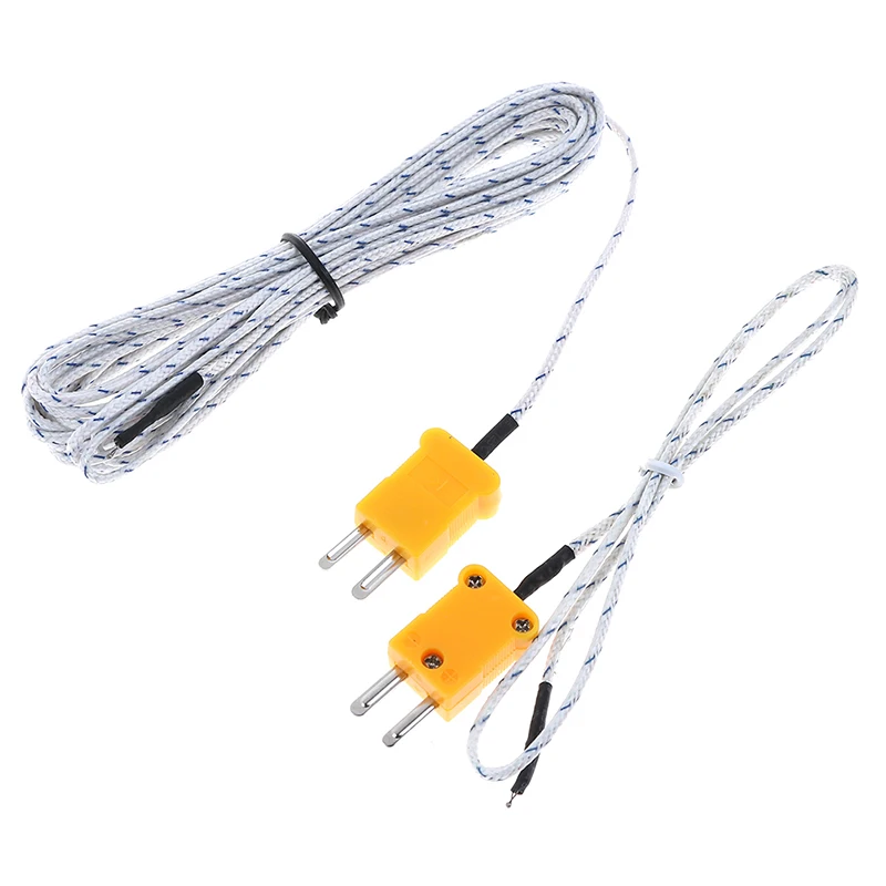 1PC K type temperature sensor thermocouple probe cable wire 0.5/4m