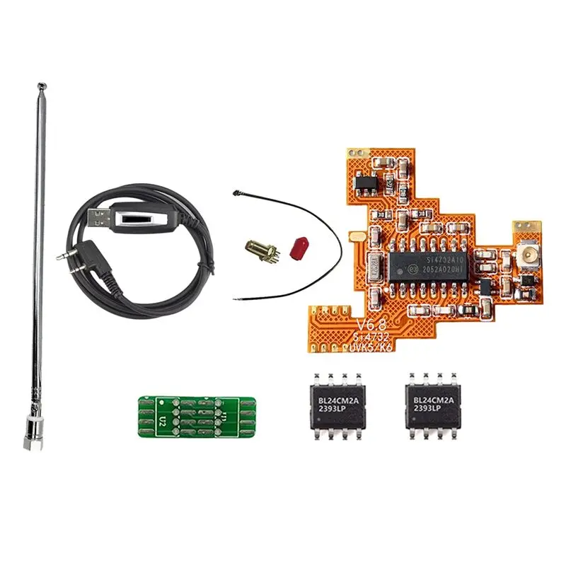 

AT13 SI4732 V6.8 FPC Module+2X 512KB Chip+Antenna Kit Forquansheng UVK5 K6 Shortwave Full Band/Single Sideband Reception