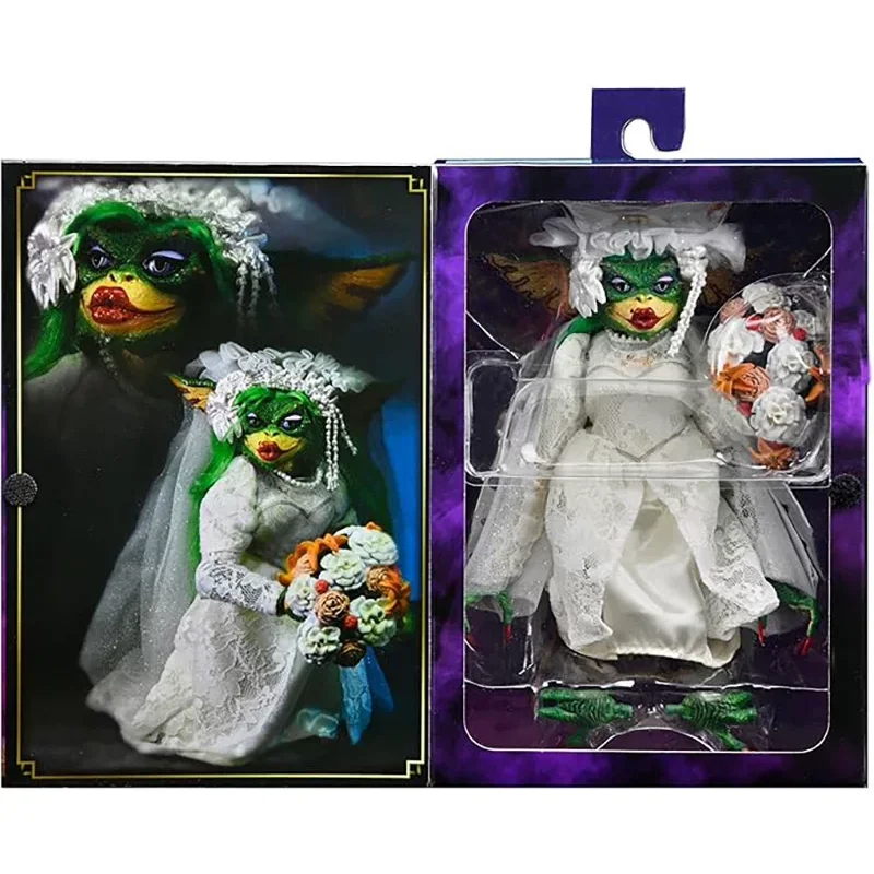 Op voorraad: NECA 30627 Gremlins 2 Ultimate Greta, bruidsjurk, 18 cm groot, actiefiguur, exclusief voor beurzen.