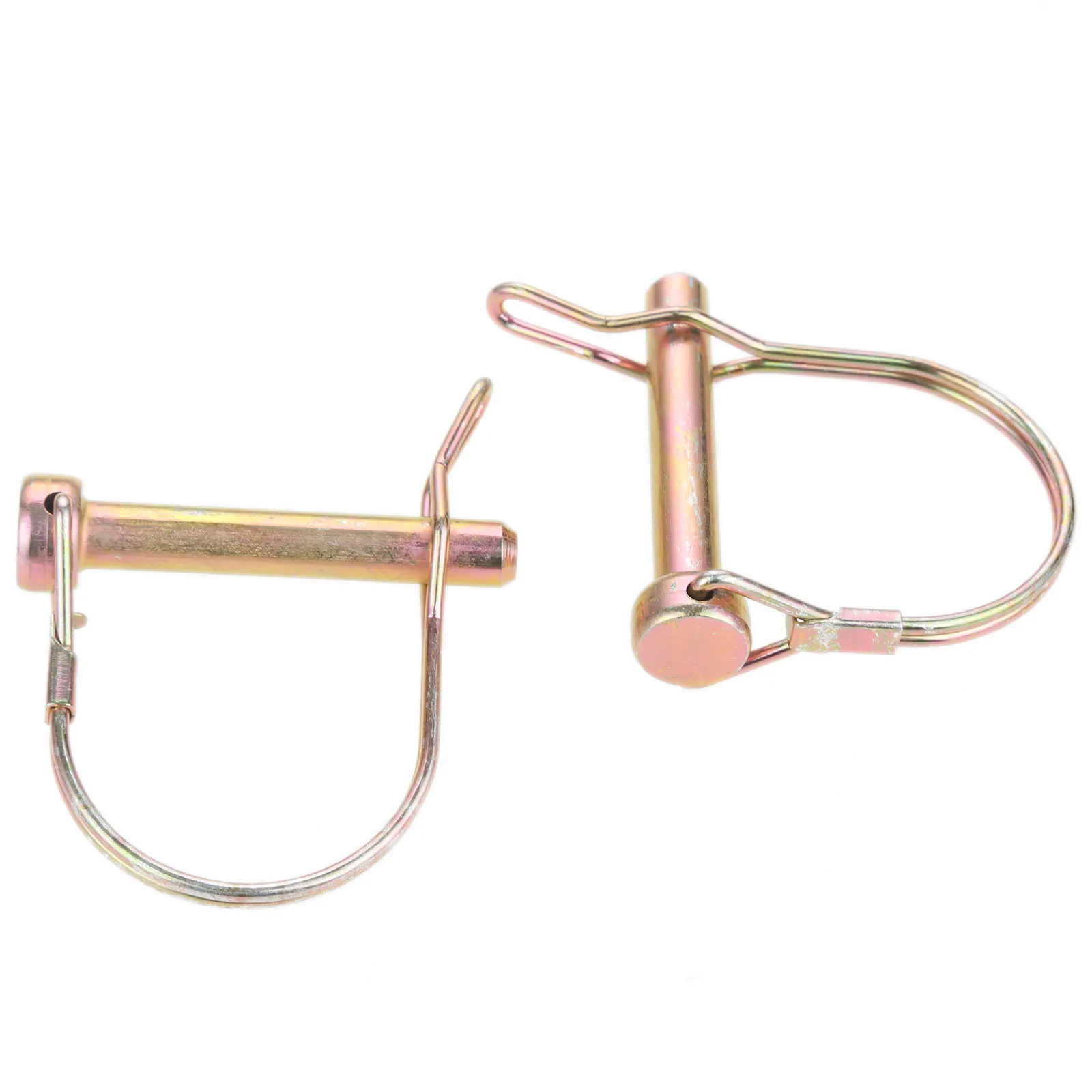 DRELD 2pcs M8*50mm Quick Lock Trailer Truck Coupler Safety Pin Bicycle Stroller Cargo Boat Hitch Hook Clip D shape Buckle Pin