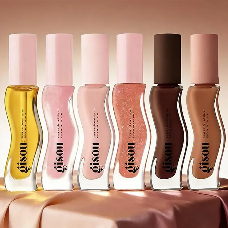 Bálsamo Labial Hidratante Gisou INS Popular, Aceite Labial Original, Cuidado de los Labios, Voluminizador, Exfoliante, Brillo Cereza