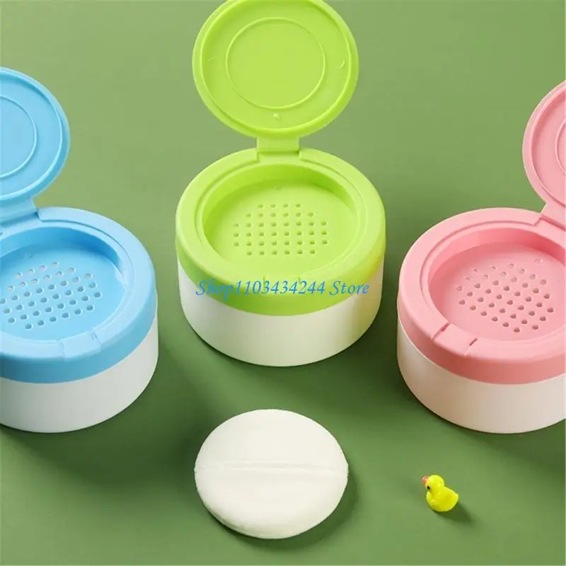 Scatola per soffio polvere per protezione della pelle infantile Contenitore per soffio polvere adatto ai bambini per