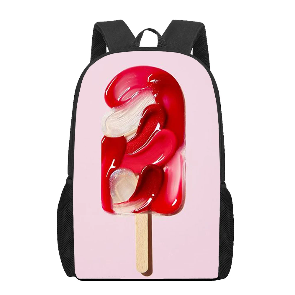 Eyeshadow Lipstick Art School Bags for Girls Boy Kid Backpack Women Mochila Students Book Bag Children Shoulder Bag Lightweight