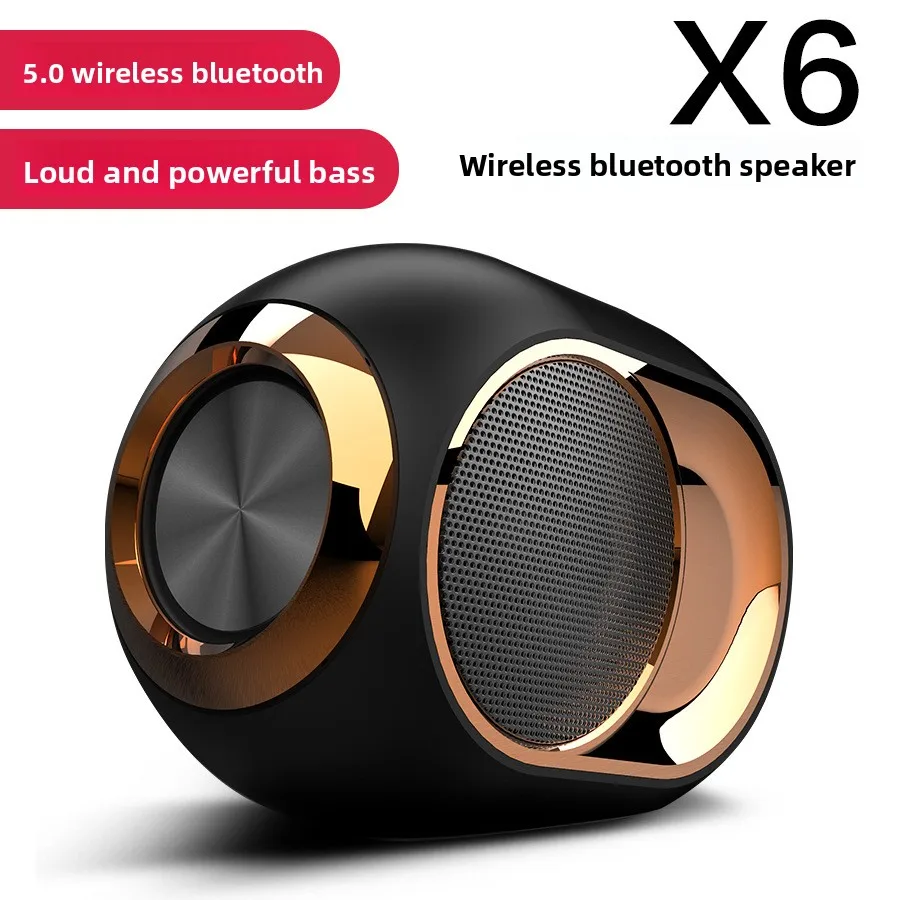 

Новая Bluetooth-колонка New Home X6 TWS с беспроводным сабвуфером и поддержкой карт памяти, мини-колонка Bluetooth