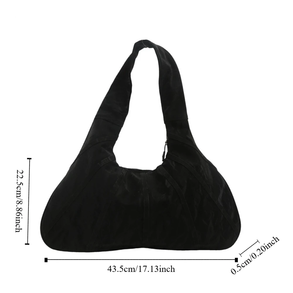

New retro Hobo portable shoulder bag, women's underarm handbag, wide shoulder strap with large capacity,