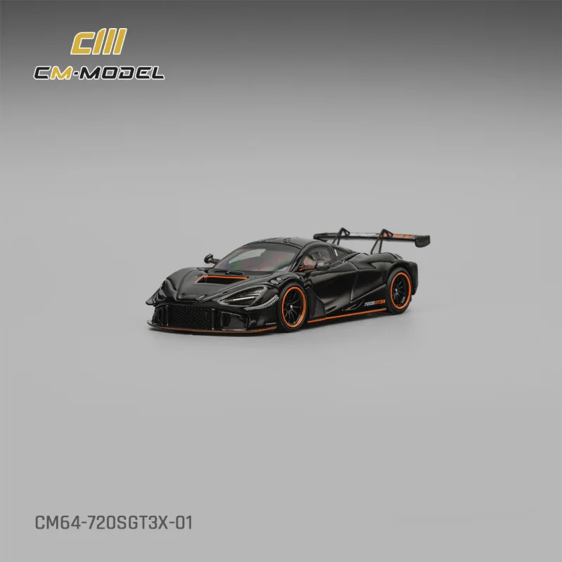 

PreSale CM MODEL 1:64 SuperSport Cars 720SGT3X Black Collection Miniature Diecast Metal Model Car
