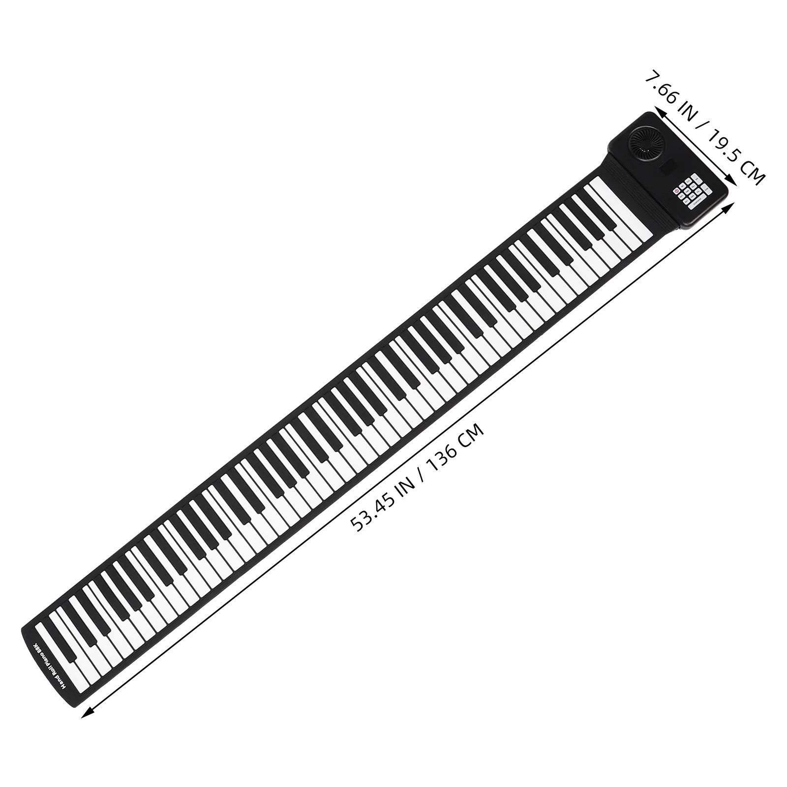 Electronic Piano Portable Hand Roll Foldable Keyboard Beginners Halloween Christmas New Year Foldable Musical Keyboard Silicone