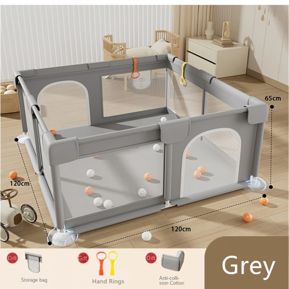 Baby playpen Playground corral for baby Guardrail Fence ball pool Playpen for baby infant slide Solid Color Safety Indoor Park