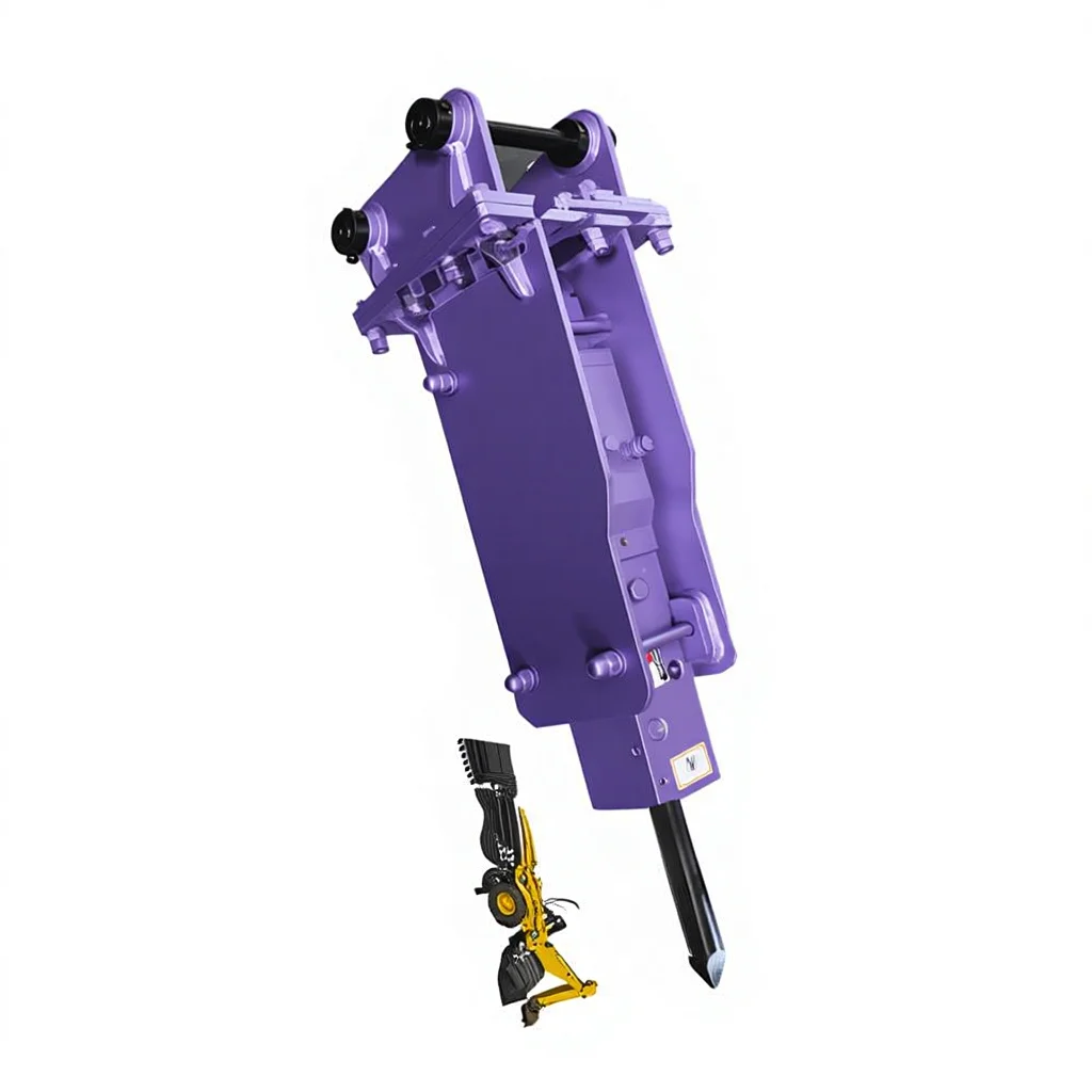 Top Type Hydraulic Breaker Hammer Concrete Demolition Breaker Excavator Attachment High Impact