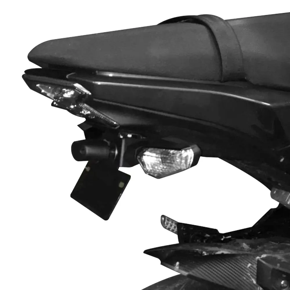 الحاجز مزيل عدة لكاواساكي Z125 Z125 برو 2017-2022 2023 2024 2025 دراجة نارية الذيل الخلفي مرتب لوحة ترخيص حامل قوس #6